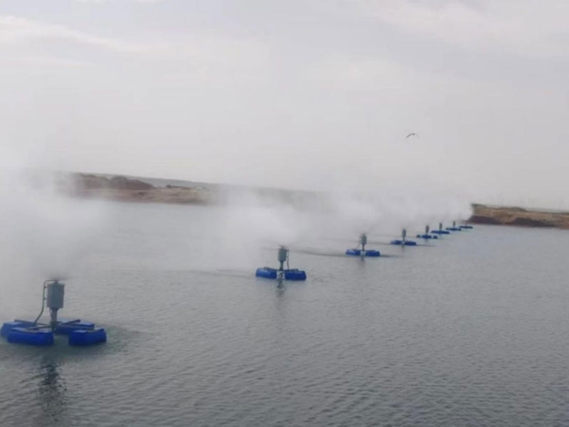 寧夏小南湖漂浮式蒸發器成功運行
